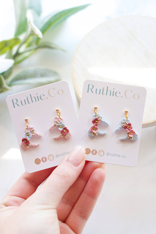 Floral Mouse Ear Dangles